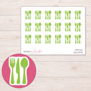 DDZ-10975 planner sticker sheet with enlarged sticker detail