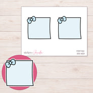 DDZ-11001 planner sticker sheet with enlarged sticker detail