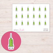DDZ-11005 planner sticker sheet with enlarged sticker detail
