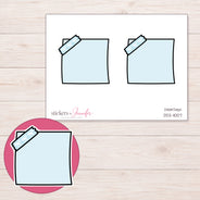 DDZ-11007 planner sticker sheet with enlarged sticker detail