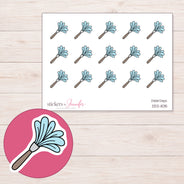 DDZ-11015 planner sticker sheet with enlarged sticker detail