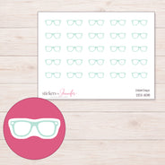 DDZ-11018 planner sticker sheet with enlarged sticker detail