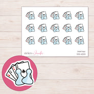 DDZ-11033 planner sticker sheet with enlarged sticker detail