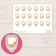 DDZ-11036 planner sticker sheet with enlarged sticker detail