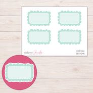 DDZ-11045 planner sticker sheet with enlarged sticker detail