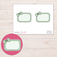 DDZ-11046 planner sticker sheet with enlarged sticker detail