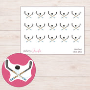 DDZ-11052 planner sticker sheet with enlarged sticker detail