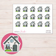 DDZ-11055 planner sticker sheet with enlarged sticker detail