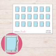 DDZ-11056 planner sticker sheet with enlarged sticker detail