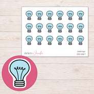 DDZ-11067 planner sticker sheet with enlarged sticker detail