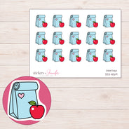 DDZ-11069 planner sticker sheet with enlarged sticker detail