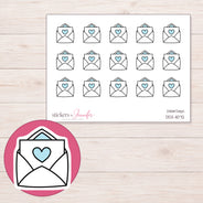 DDZ-11072 planner sticker sheet with enlarged sticker detail