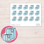 DDZ-11073 planner sticker sheet with enlarged sticker detail