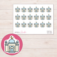 DDZ-11081 planner sticker sheet with enlarged sticker detail