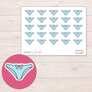 DDZ-11089 planner sticker sheet with enlarged sticker detail