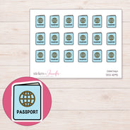 DDZ-11092 planner sticker sheet with enlarged sticker detail