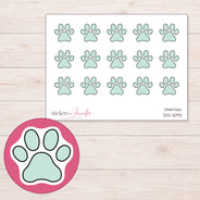 DDZ-11093 planner sticker sheet with enlarged sticker detail