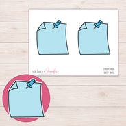 DDZ-11102 planner sticker sheet with enlarged sticker detail