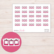 DDZ-11109 planner sticker sheet with enlarged sticker detail
