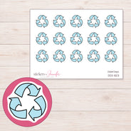 DDZ-11123 planner sticker sheet with enlarged sticker detail