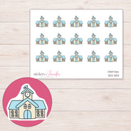 DDZ-11133 planner sticker sheet with enlarged sticker detail