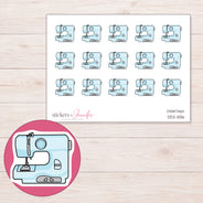 DDZ-11136 planner sticker sheet with enlarged sticker detail