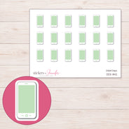 DDZ-11142 planner sticker sheet with enlarged sticker detail