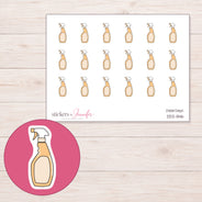 DDZ-11146 planner sticker sheet with enlarged sticker detail