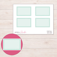 DDZ-11148 planner sticker sheet with enlarged sticker detail