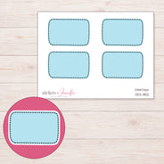 DDZ-11152 planner sticker sheet with enlarged sticker detail