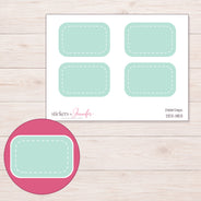 DDZ-11153 planner sticker sheet with enlarged sticker detail