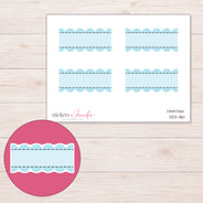 DDZ-11161 planner sticker sheet with enlarged sticker detail