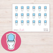 DDZ-11166 planner sticker sheet with enlarged sticker detail
