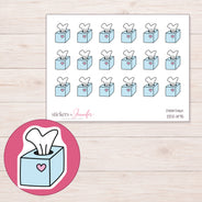 DDZ-11175 planner sticker sheet with enlarged sticker detail