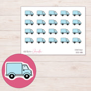 DDZ-11181 planner sticker sheet with enlarged sticker detail