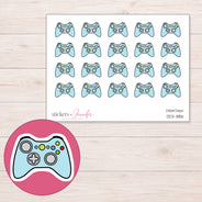 DDZ-11186 planner sticker sheet with enlarged sticker detail