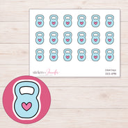 DDZ-11198 planner sticker sheet with enlarged sticker detail