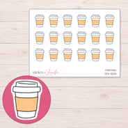 DDZ-11204 planner sticker sheet with enlarged sticker detail