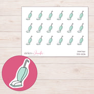 DDZ-11206 planner sticker sheet with enlarged sticker detail