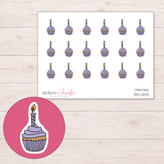 DDZ-11242 planner sticker sheet with enlarged sticker detail