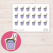 DDZ-11266 planner sticker sheet with enlarged sticker detail