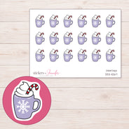 DDZ-11267 planner sticker sheet with enlarged sticker detail