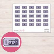 DDZ-11268 planner sticker sheet with enlarged sticker detail