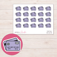 DDZ-11278 planner sticker sheet with enlarged sticker detail