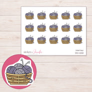 DDZ-11280 planner sticker sheet with enlarged sticker detail