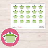 DDZ-11283 planner sticker sheet with enlarged sticker detail