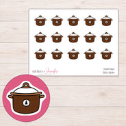 DDZ-11284 planner sticker sheet with enlarged sticker detail