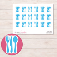DDZ-11287 planner sticker sheet with enlarged sticker detail