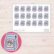 DDZ-11296 planner sticker sheet with enlarged sticker detail