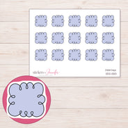DDZ-11301 planner sticker sheet with enlarged sticker detail